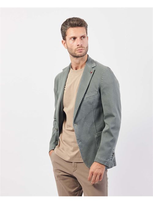 Veste Mulish coupe slim à simple boutonnage en coton MULISH | R7002-PERSEFONE OLDGRIGIO